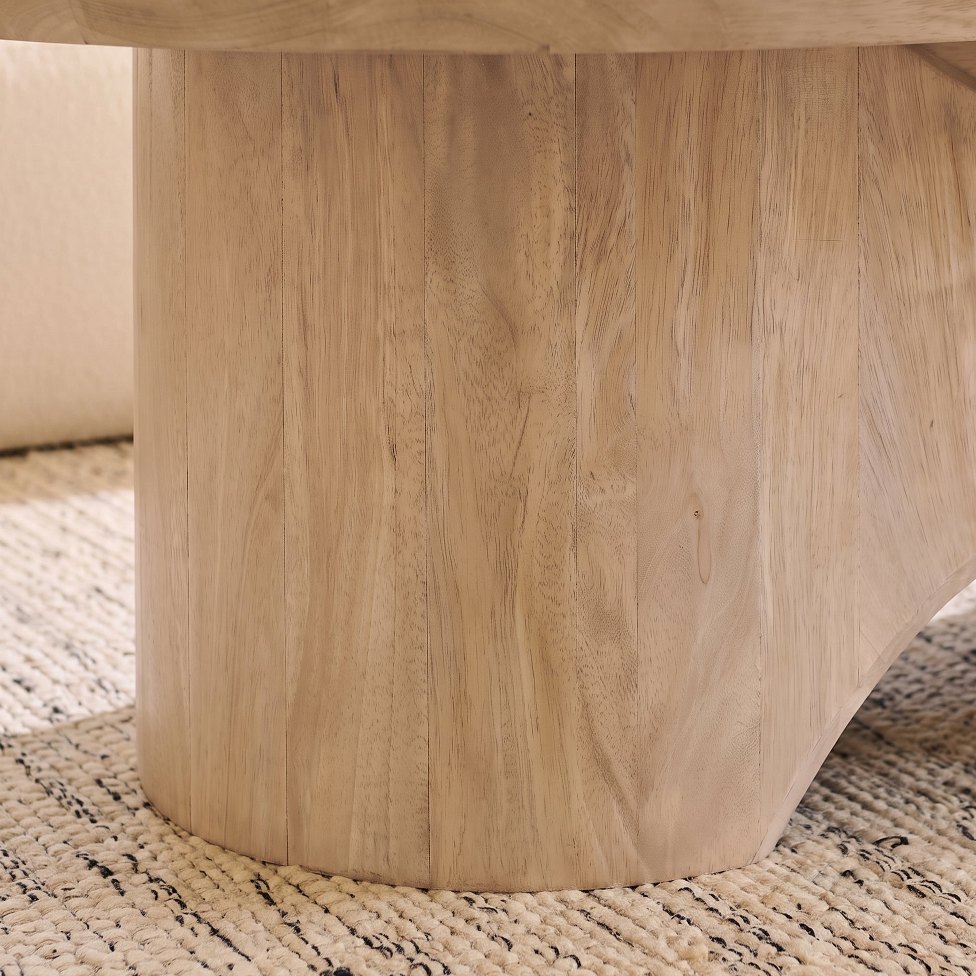 Octavia 120cm Oval Limewash Coffee Table - Laura James 