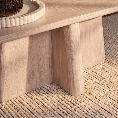 Bastian 100cm Limewash Coffee Table - Laura James 
