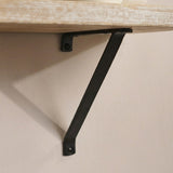 Atlas 150cm Mango Wood Wall Shelf - Whitewash - Laura James 