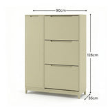 Coby Shoe Cabinet with Shelves - Pistachio Green - Laura James