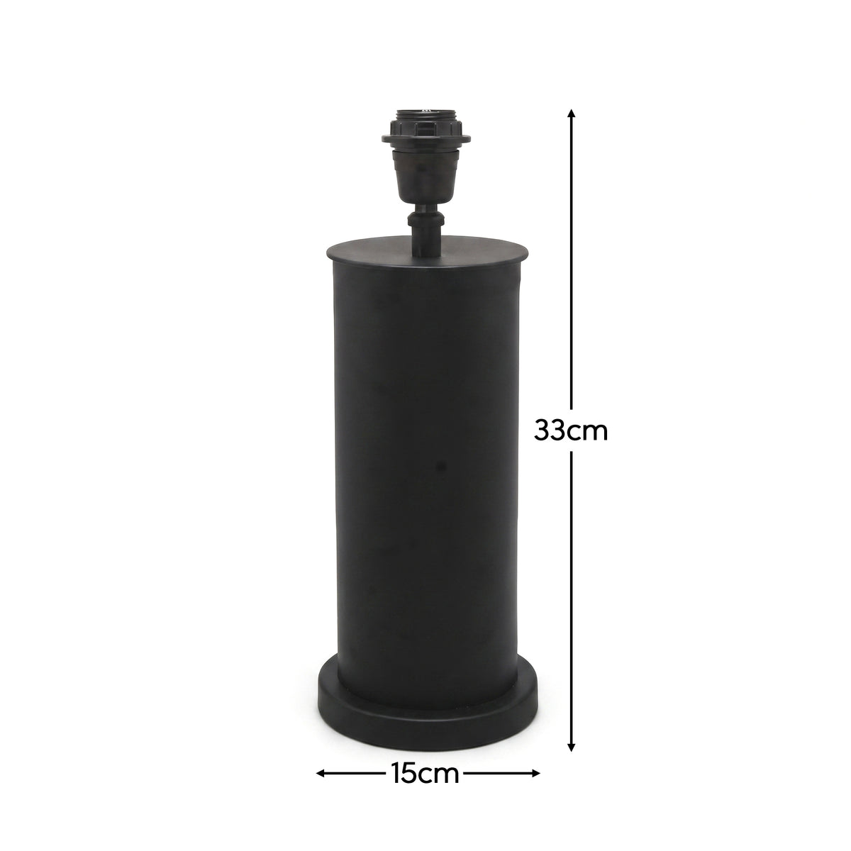 Colesdon 30cm Table Lamp Base - Matte Black - Laura James 