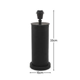 Colesdon 30cm Table Lamp Base - Matte Black - Laura James 