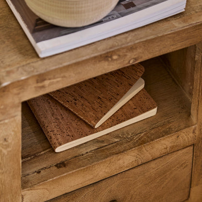 Colton Mango wood Bedside Table - Set of 2 - Laura James 