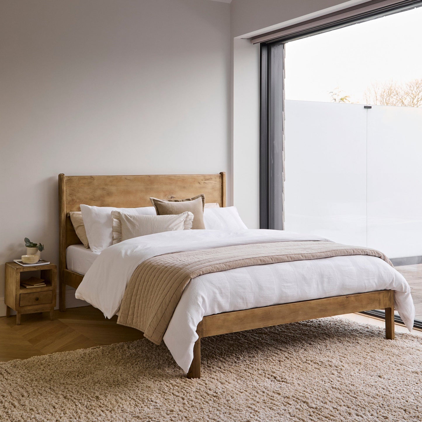 Colton King Size Bed Frame - Mangowood - Laura James 