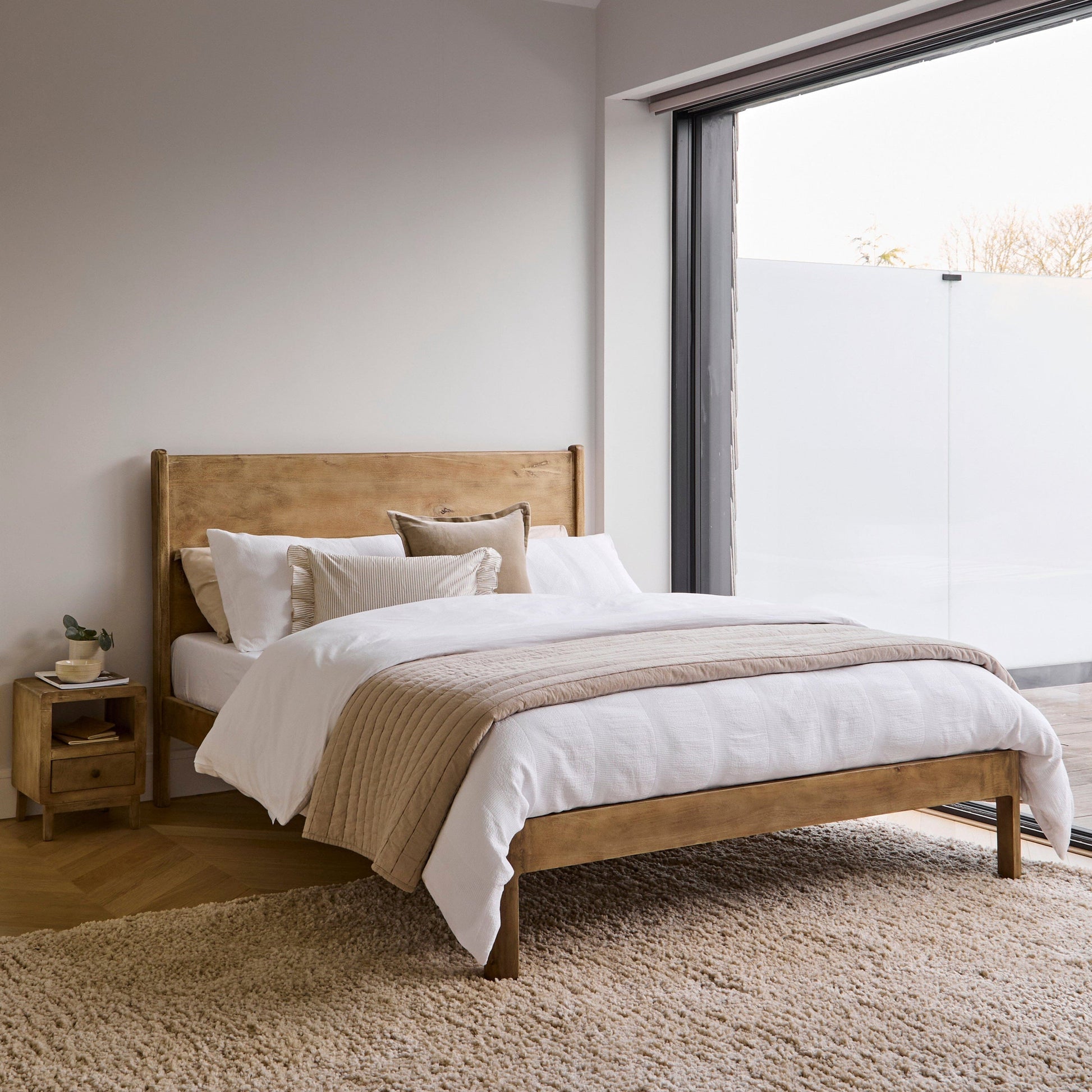 Colton King Size Bed Frame - Mangowood - Laura James 