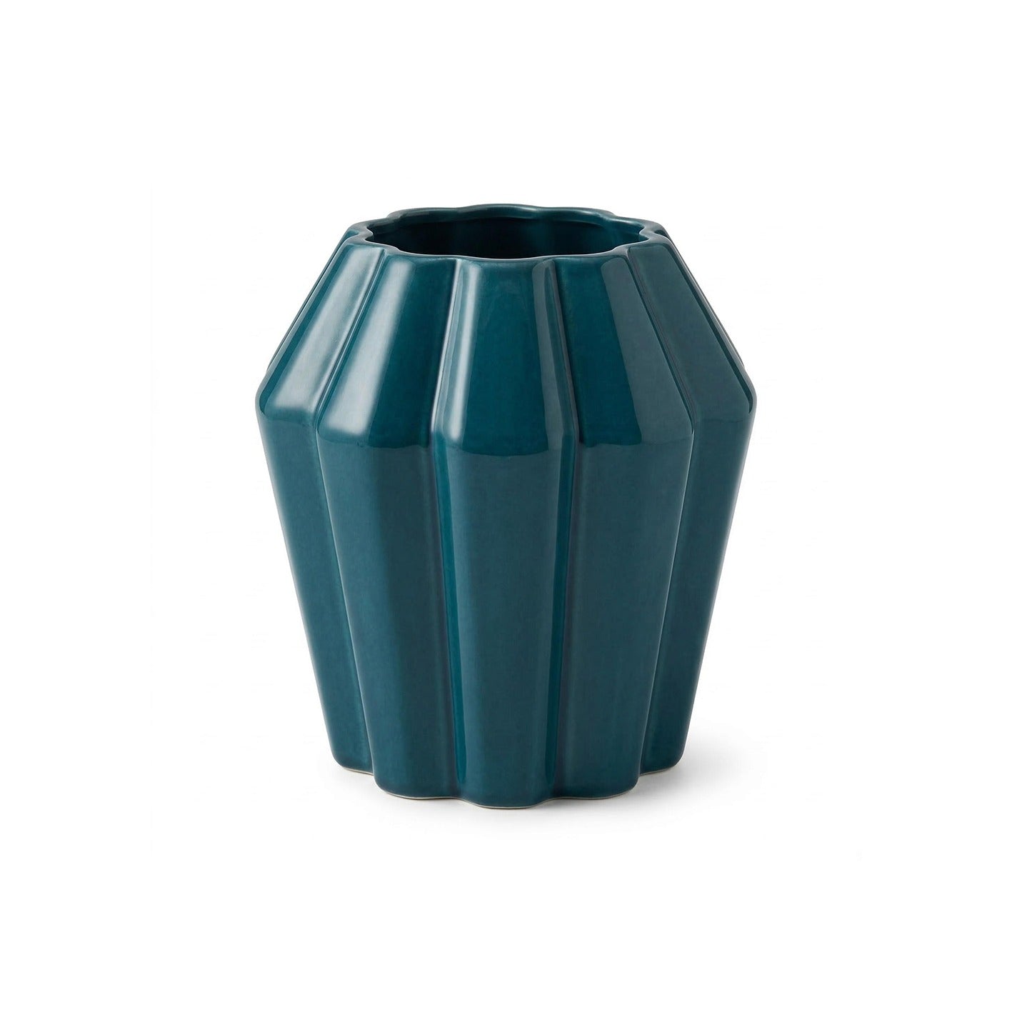 Como 16cm Glass Vase - Lagoon Teal - Laura James