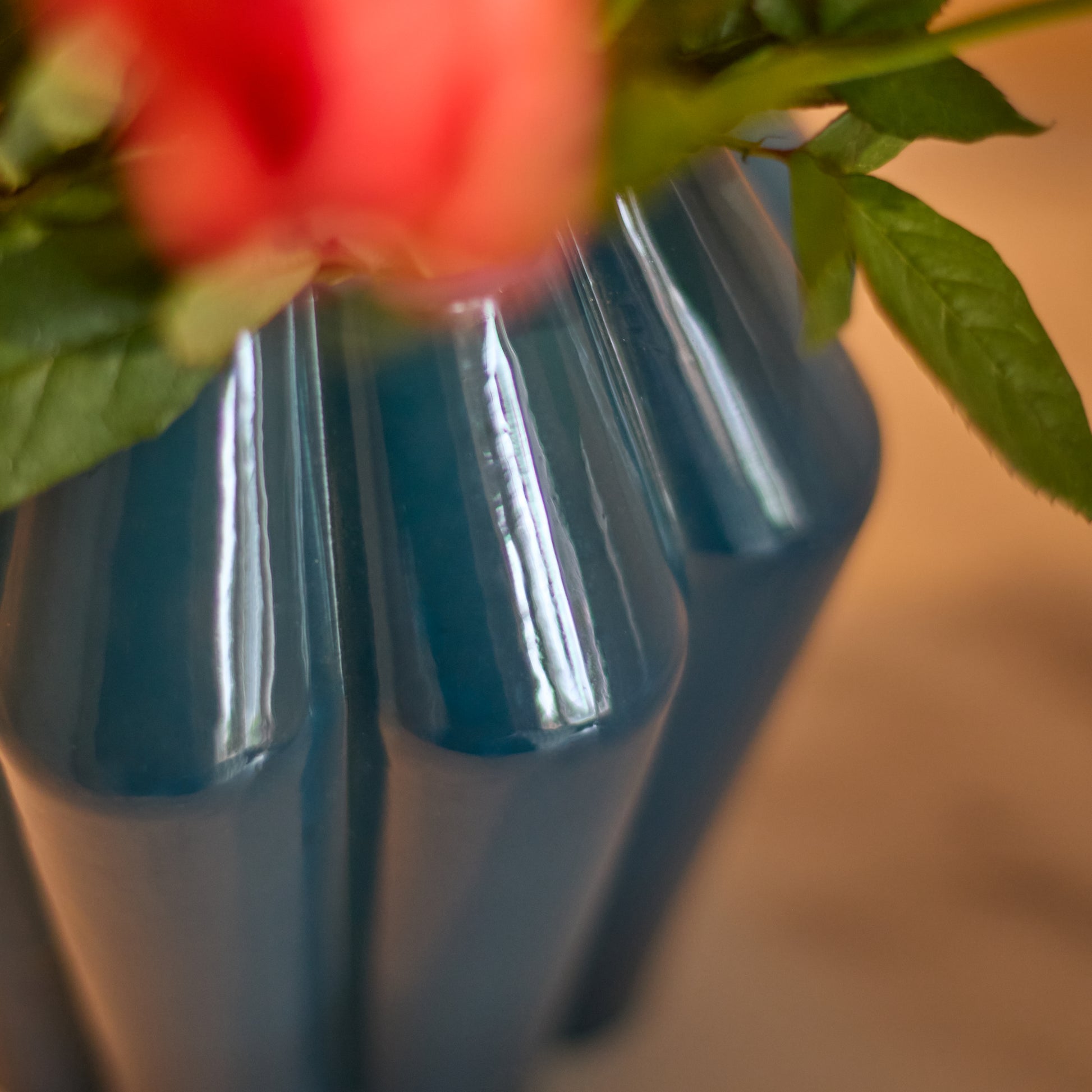 Como 16cm Glass Vase - Lagoon Teal - Laura James