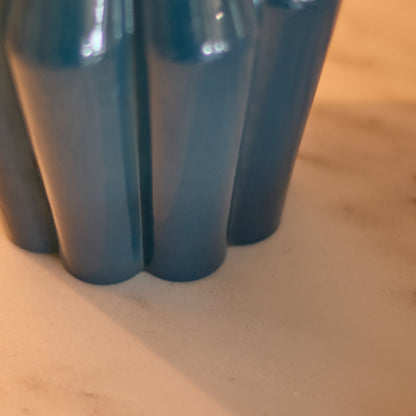 Como 16cm Glass Vase - Lagoon Teal - Laura James
