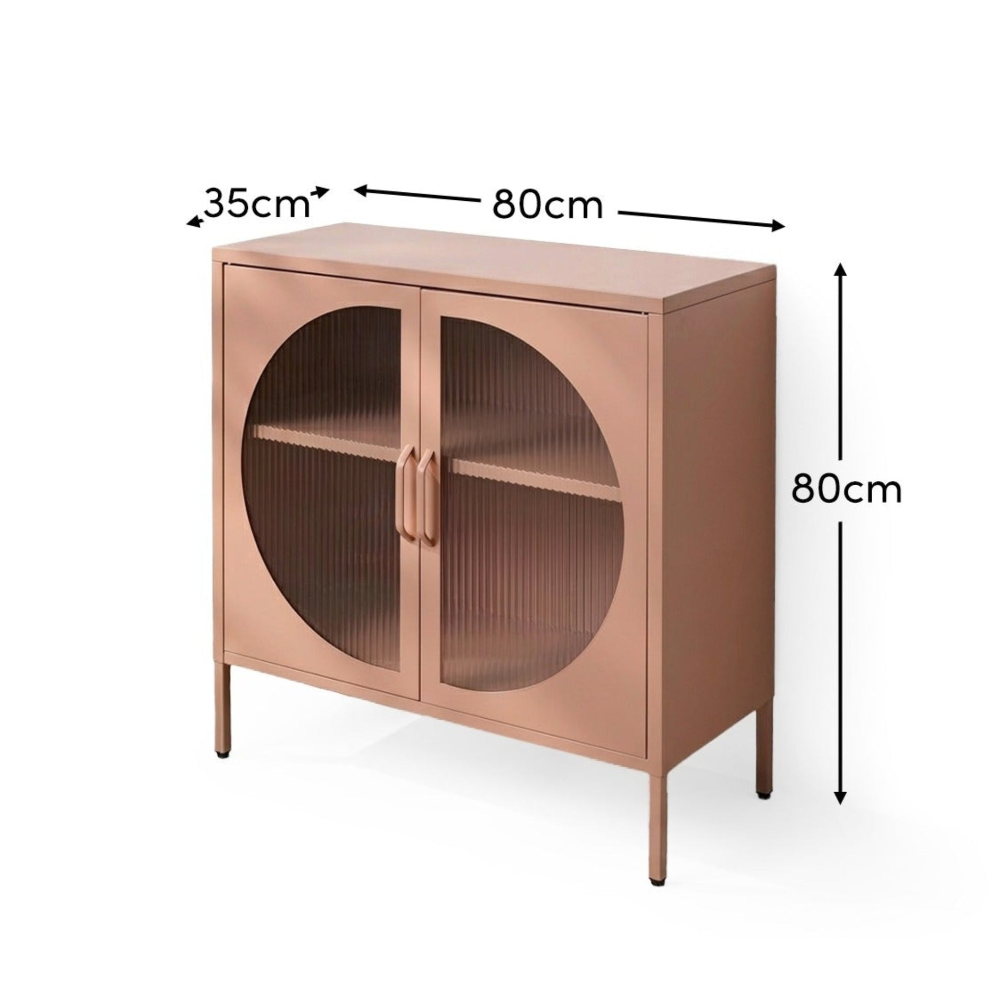 Conan 2 Door Sideboard - Blush Pink - Laura James