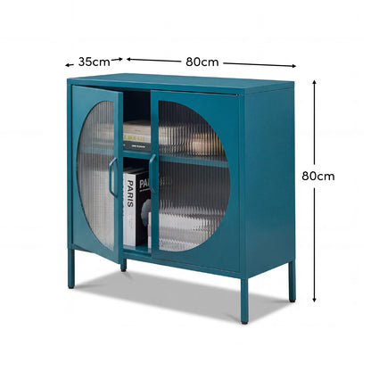 Conan 2 Door Sideboard - Lagoon Teal - Laura James