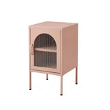 Conan Metal Bedside Table - Blush Pink - Laura James