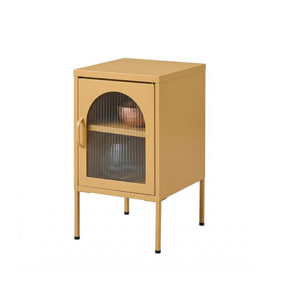 Conan Metal Bedside Table - Mustard Yellow - Laura James