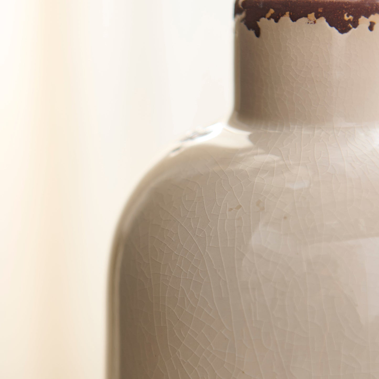 Corsino 22cm Ceramic Vase - Off White - Laura James