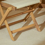 Cove White Acacia Garden Chair - Set of 2 - Beige Rope - Laura James
