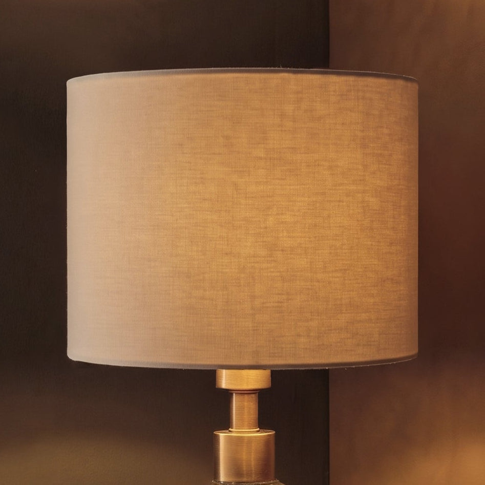Alderton 18cm Cotton Drum Lamp Shade - Taupe