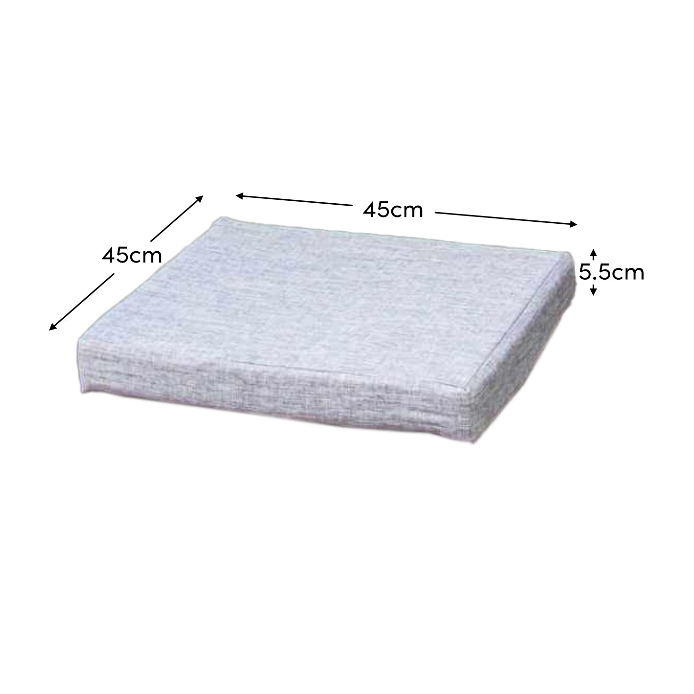Cube dining set chair cushion covers - 10 seater - Laura James