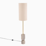 Tiree Taupe Marble Floor Lamp Base - 97cm - Laura James 
