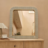 Dartington 80x70cm Arch Wall Mirror - Olive Green - Laura James 