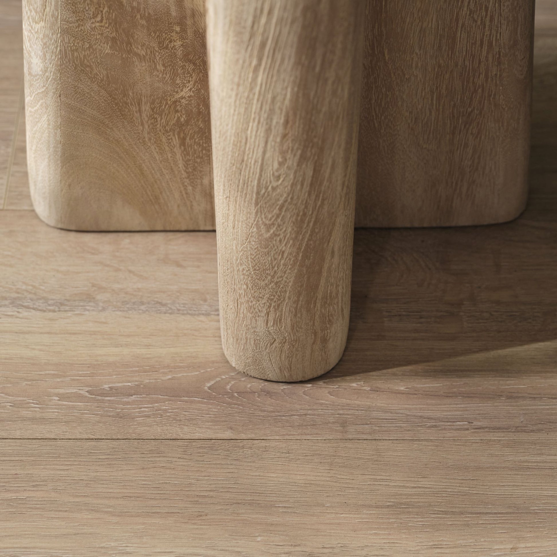 Bastian 50cm Square Side Table - Limewash - Laura James 