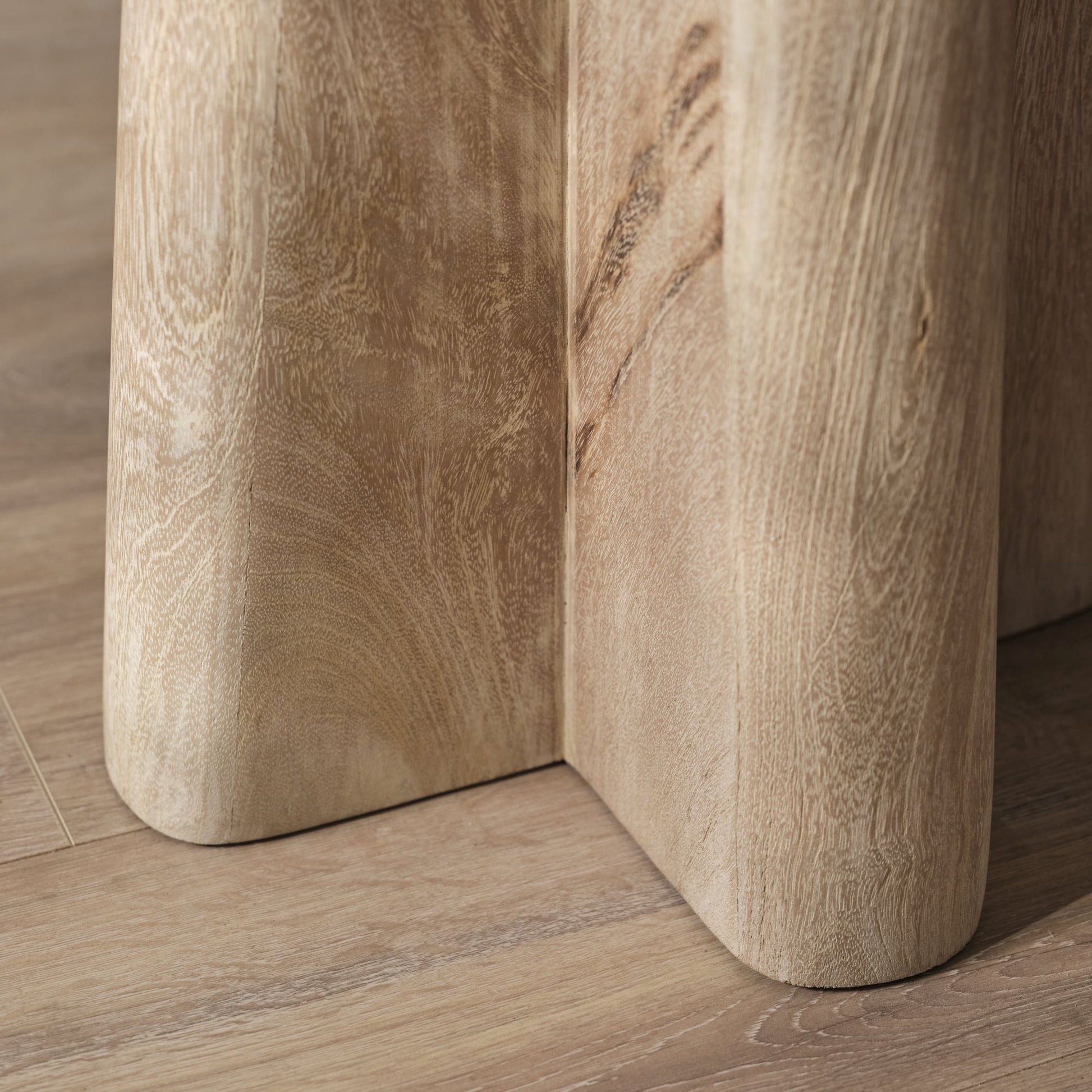 Bastian 50cm Square Side Table - Limewash - Laura James 
