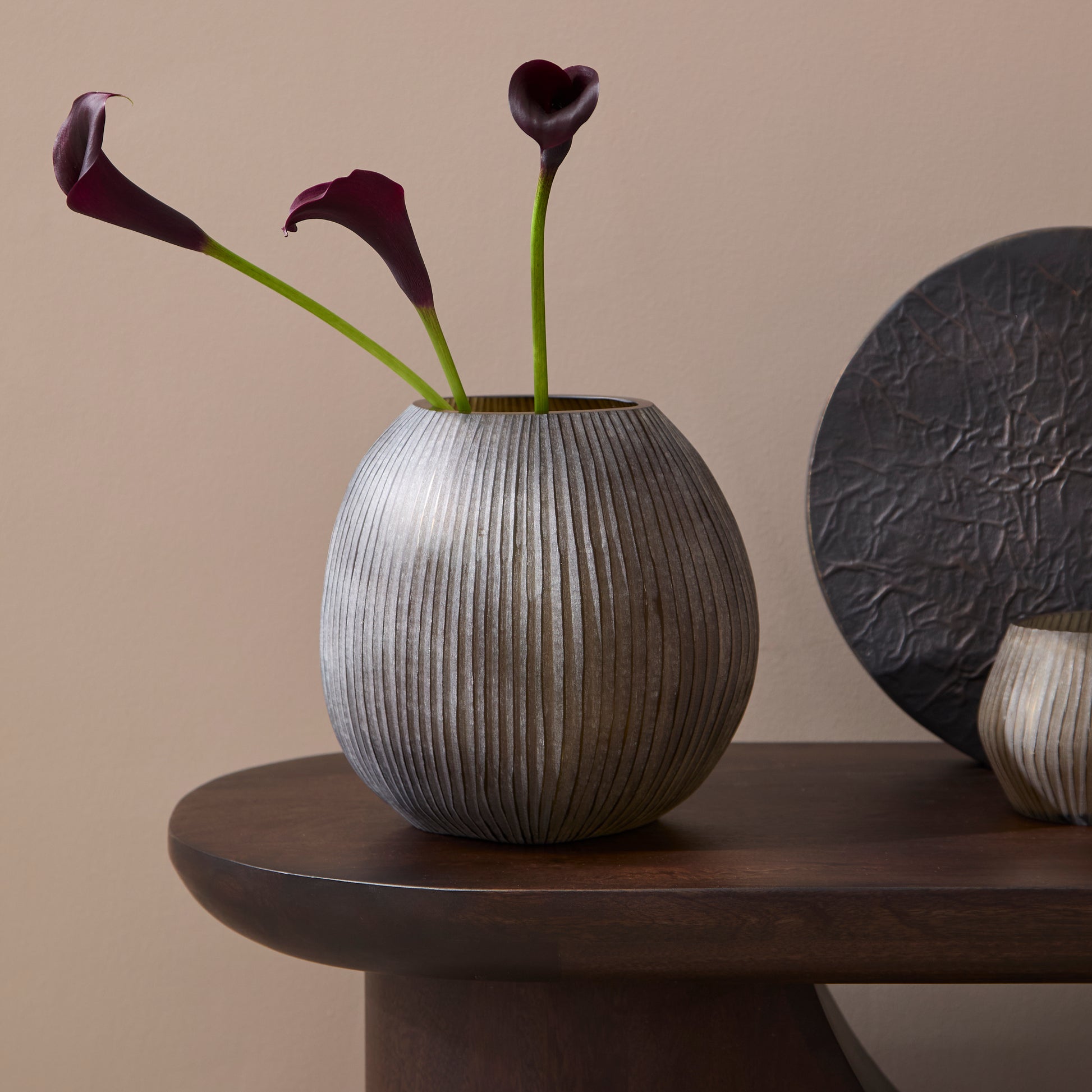Torcello 13.5cm Glass Vase - Driftwood - Laura James 