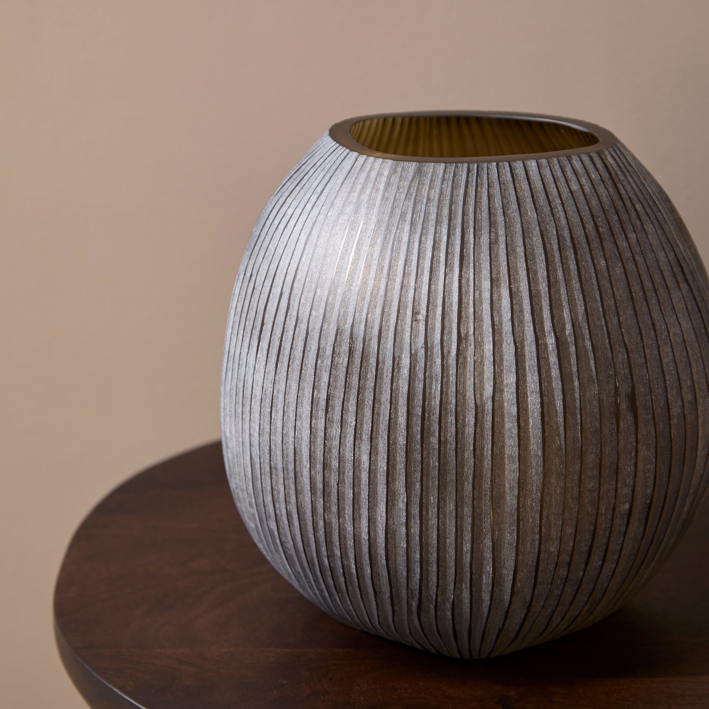 Torcello 13.5cm Glass Vase - Driftwood - Laura James 