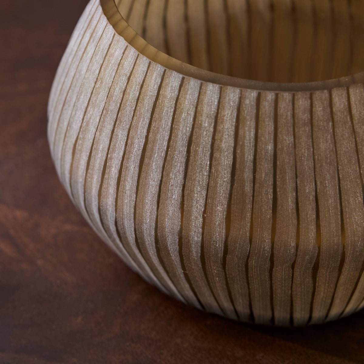 Torcello 20cm Glass Vase - Driftwood - Laura James 