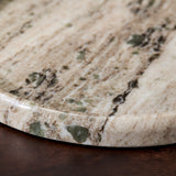 Tiree 26cm Round Tray - Beige Marble - Laura James 