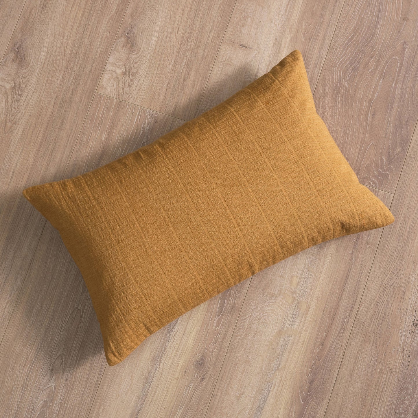 Holbeton 35x55cm Cushion Cover - Amber Yellow Geometric - Laura James 
