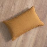 Holbeton 35x55cm Cushion Cover - Amber Yellow Geometric - Laura James 