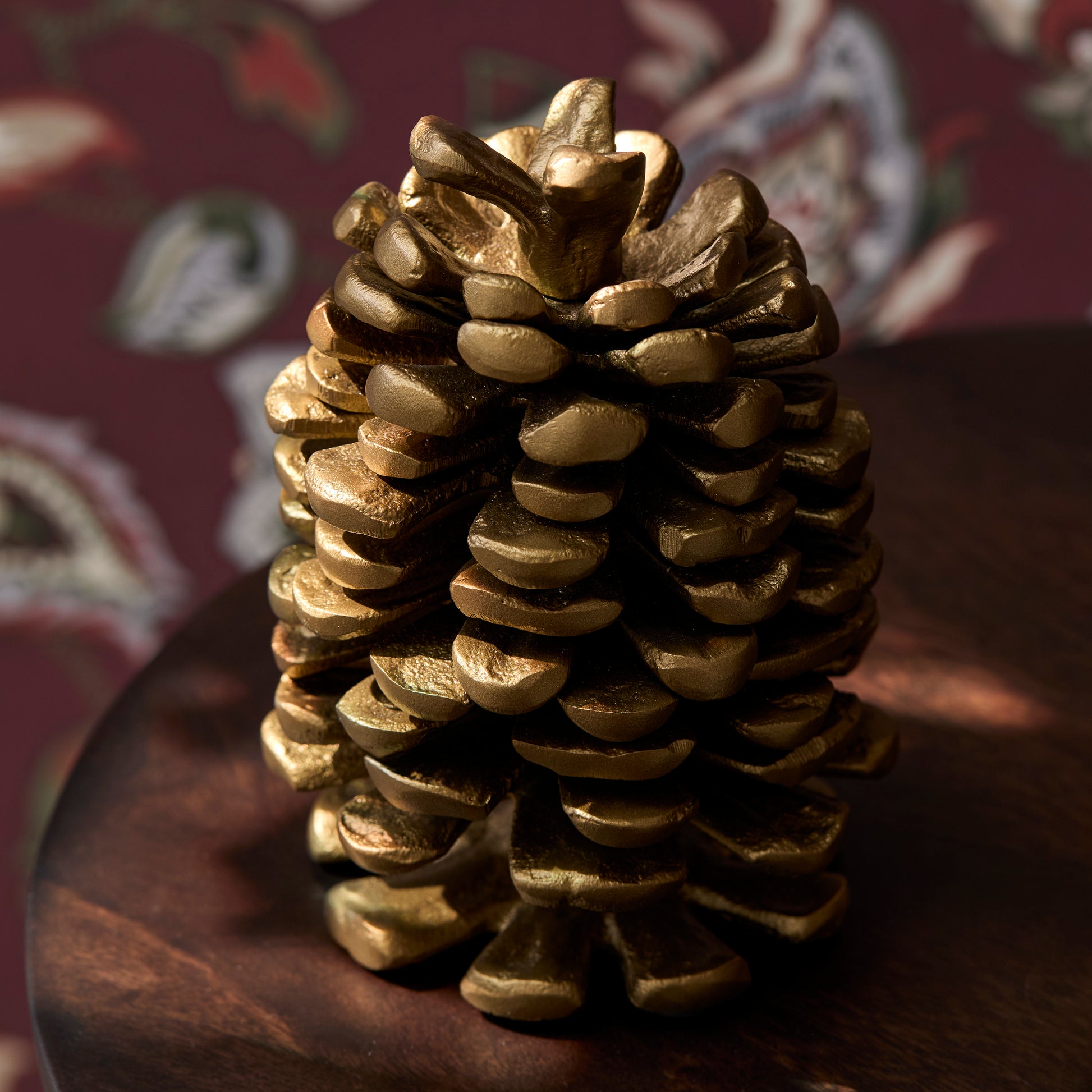 Hidcote 20cm Pinecone Ornament - Patina Gold - Laura James 