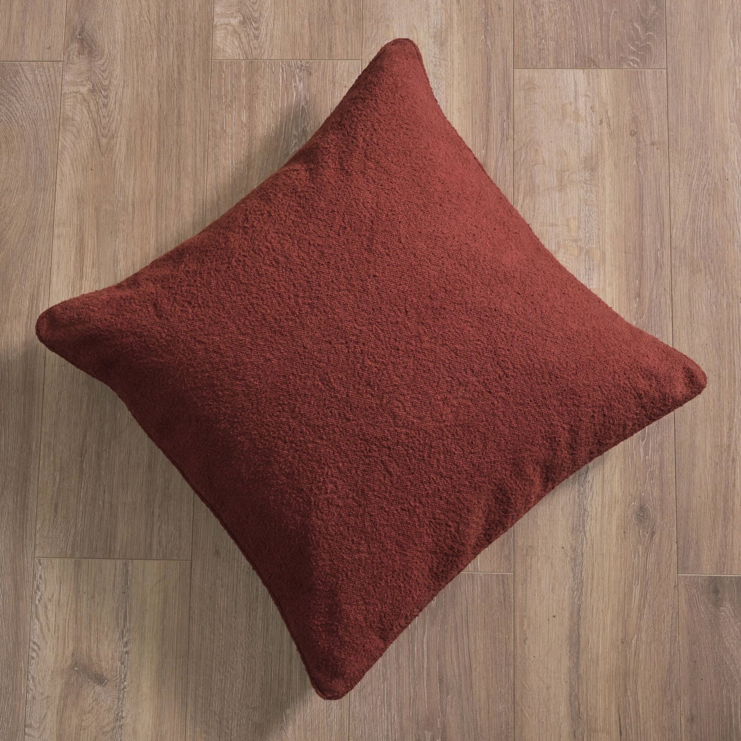 Knightsbridge 57x57cm Cushion Cover - Russet Boucle - Laura James 