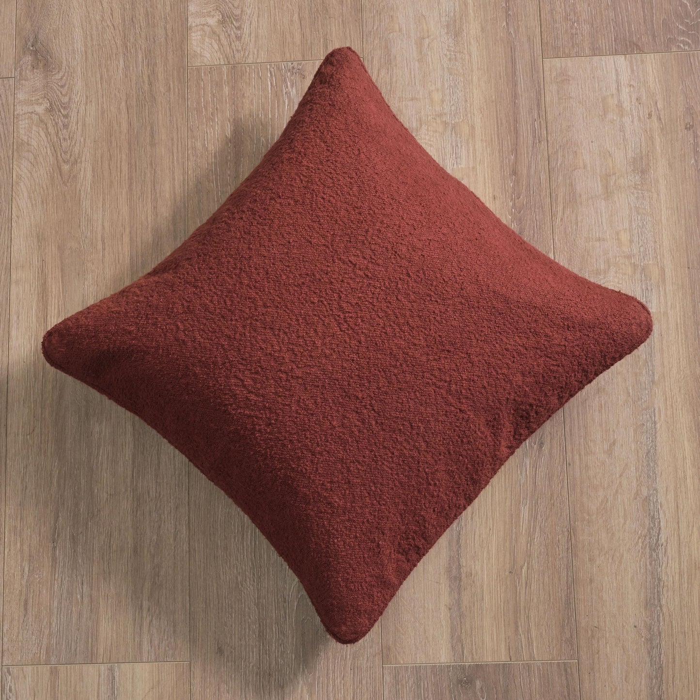 Knightsbridge 45x45cm Cushion Cover - Russet Boucle - Laura James 
