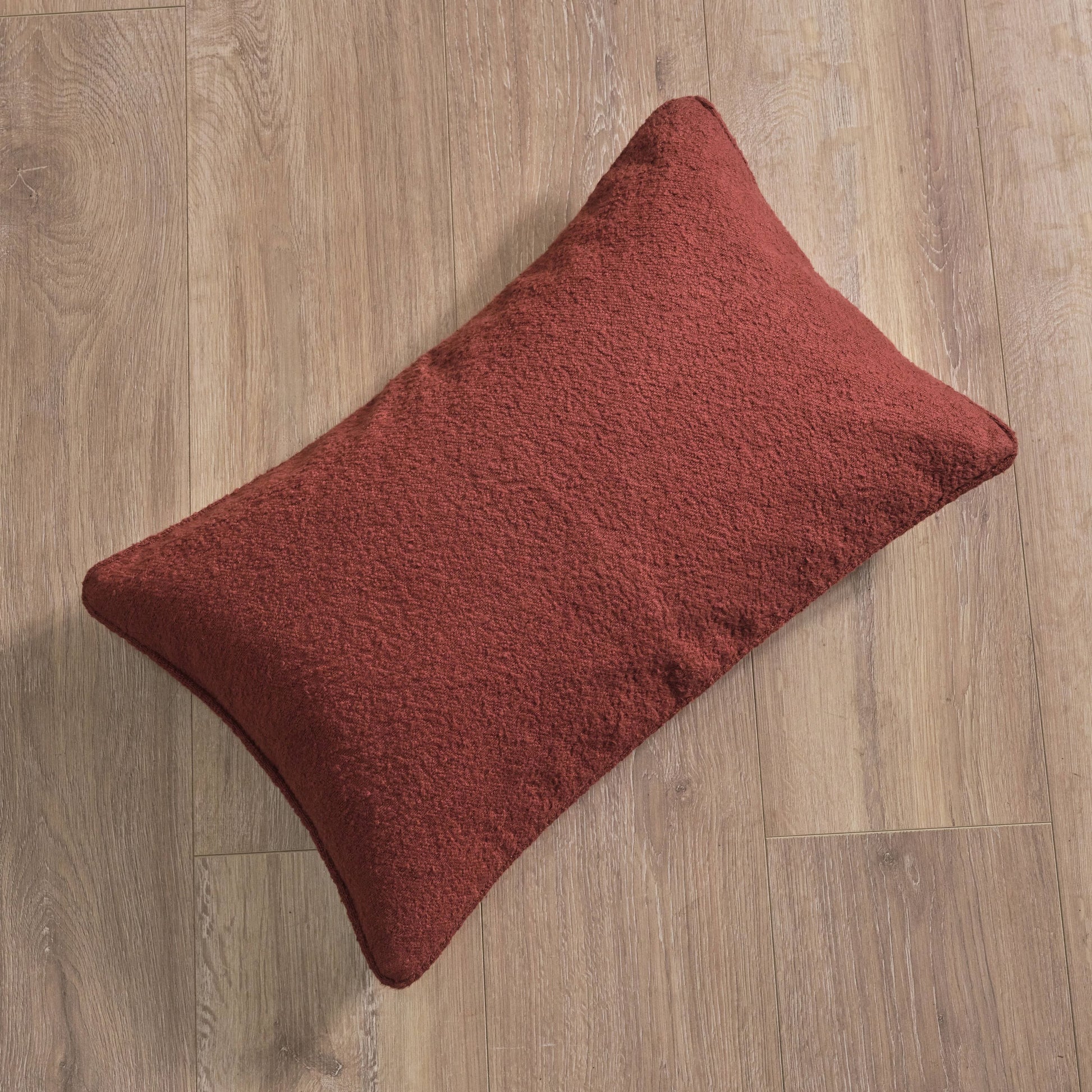 Knightsbridge 35x55cm Cushion Cover - Russet Boucle - Laura James 