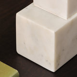 Tiree 23cm Abstract Ornament - White Marble - Laura James 