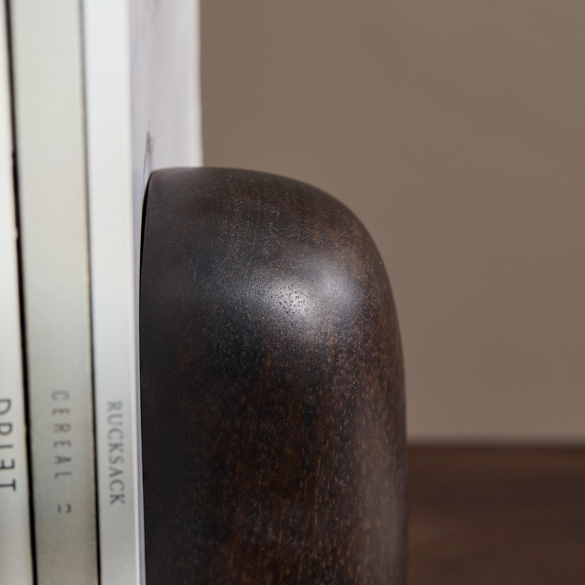 Yattendon 17cm Bookend Set of 2 - Coffee Brown Mango Wood - Laura James 