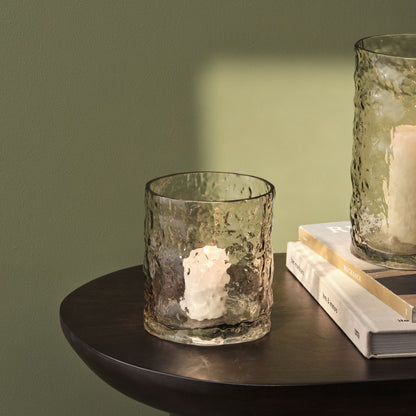 Fiorana 13cm Glass Hurricane - Driftwood - Laura James