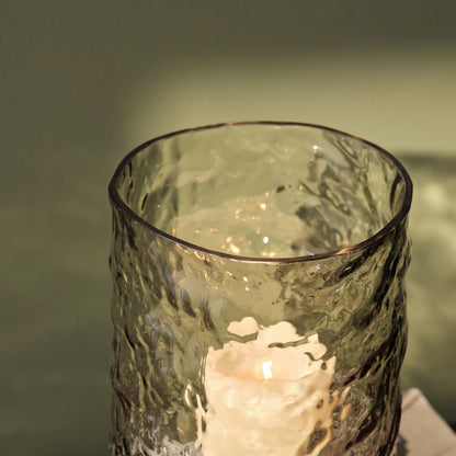 Fiorana Glass Hurricane - Set of 2 - Driftwood - Laura James