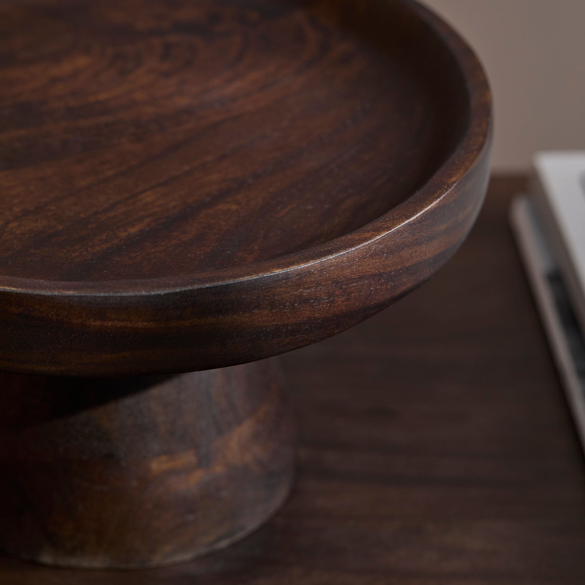 Boswell 28cm Tray - Coffee Brown Mango Wood - Laura James 
