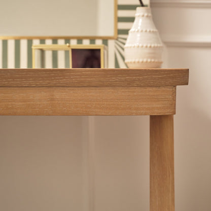 Sabina 100cm Rectangular Desk - Whitewash Oak - Laura James 
