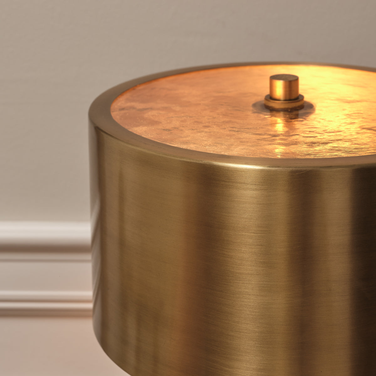 Elterwater 40cm Metal Table Lamp - Heirloom Brass - Laura James 