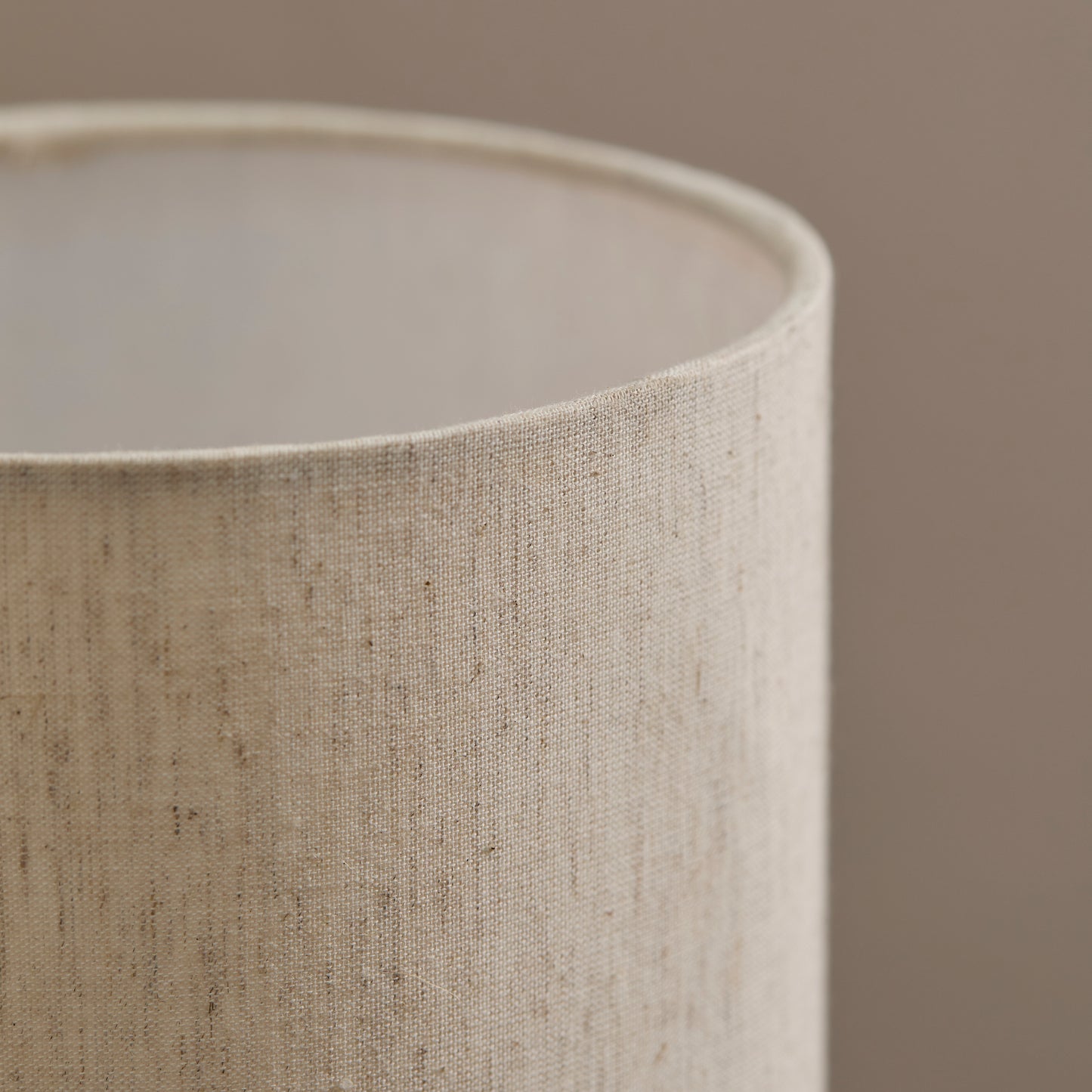 Konduru 30cm Table Lamp - Natural Fabric and Darkened Mango Wood - Laura James 
