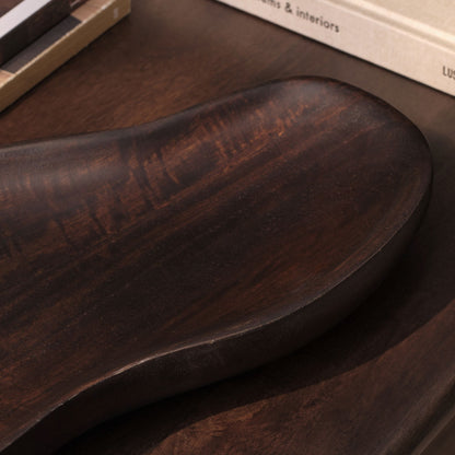 Epwell 40cm Serving Dish - Coffee Brown Mango Wood - Laura James 