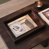 Alder 40cm Rectangular Wooden Tray - Coffee Brown - Laura James 