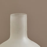 Levanto 24cm Glass Vase - White - Laura James 