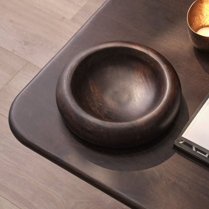 Yattendon 25cm Bowl - Coffee Brown Mango Wood - Laura James 