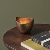 Meldon 10cm Metal Candle Holder - Gold - Laura James 
