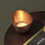 Meldon 10cm Metal Candle Holder - Gold - Laura James 