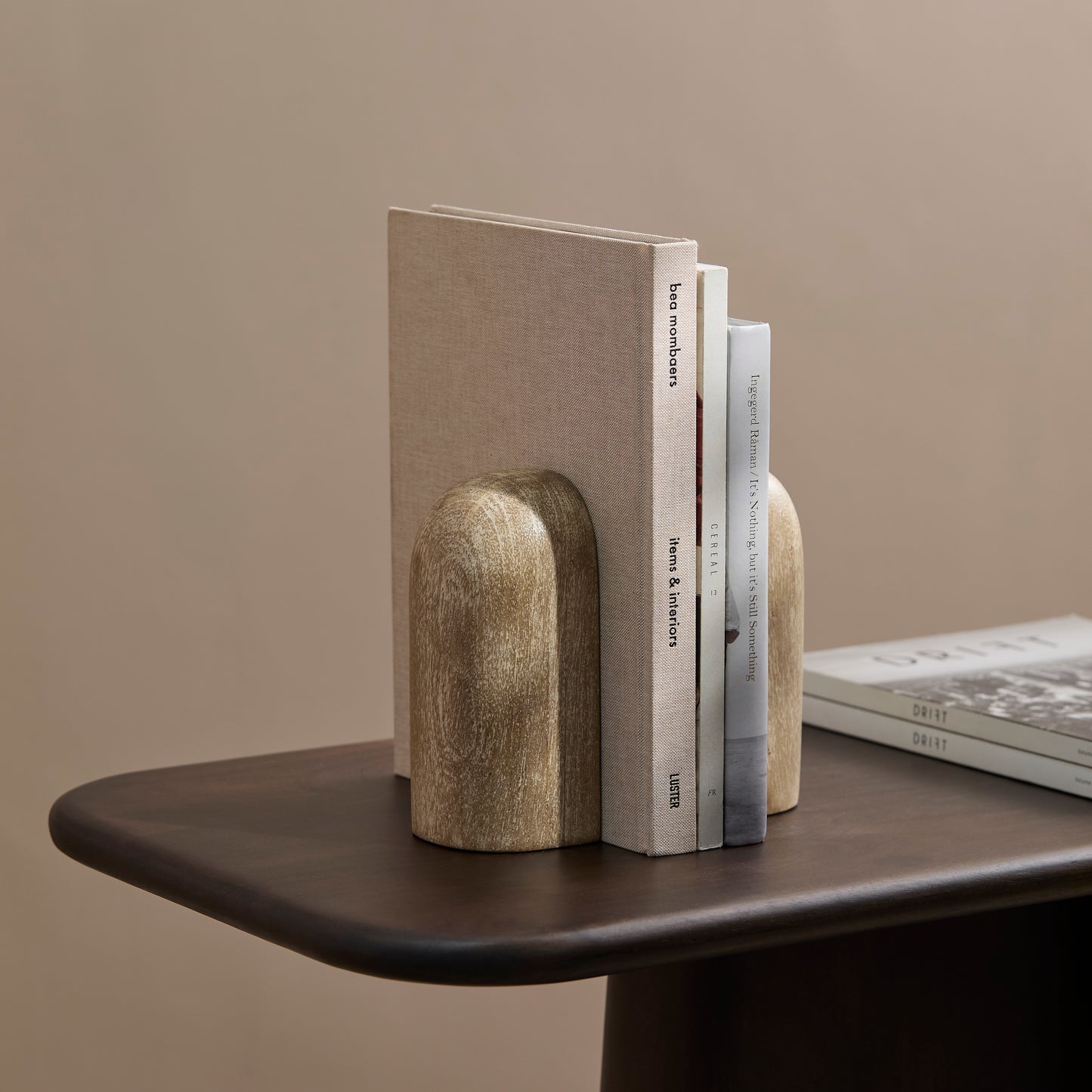 Yattendon 17cm Bookend Set of 2 - Chalked Mango Wood - Laura James 