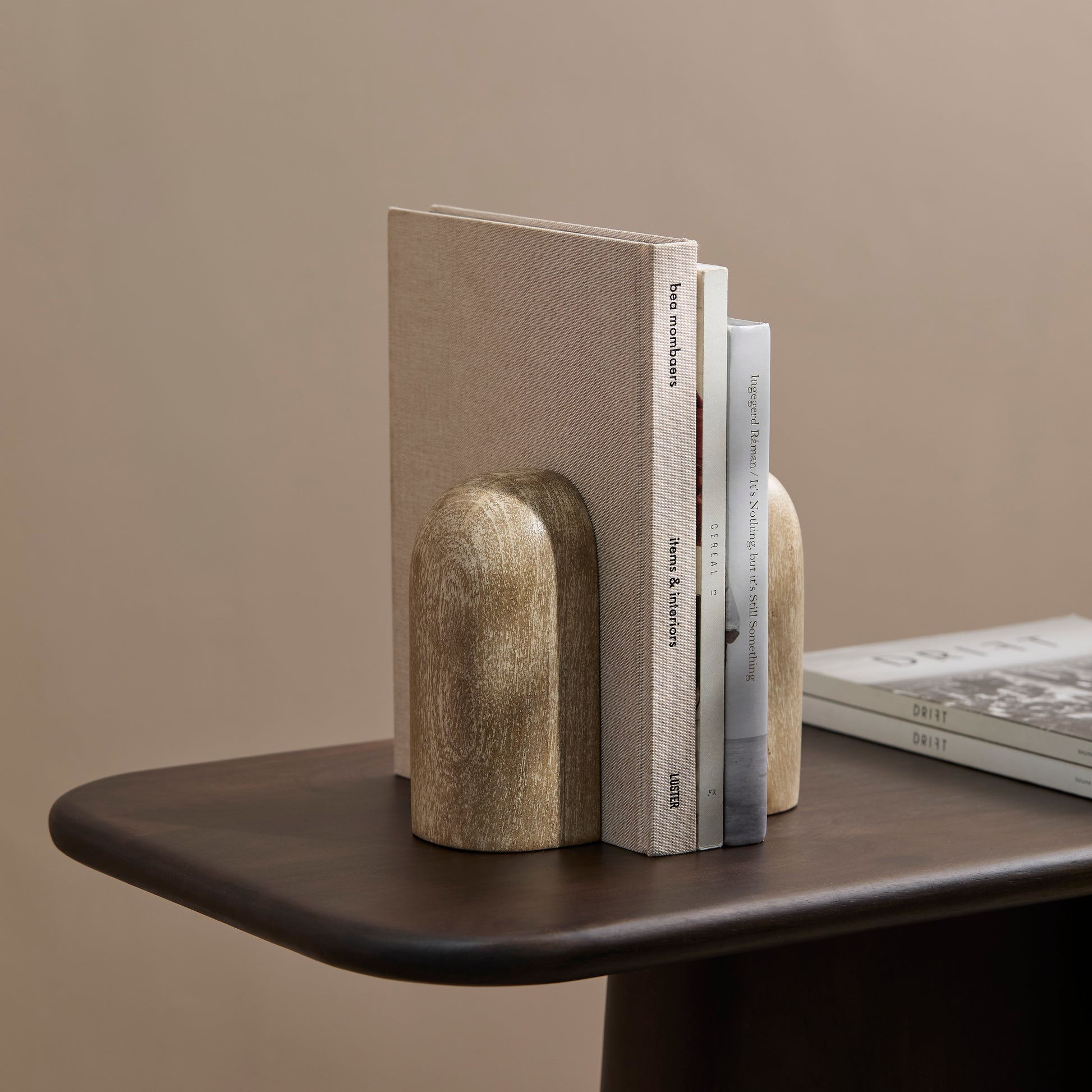 Yattendon 17cm Bookend Set of 2 - Chalked Mango Wood - Laura James 